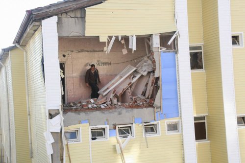 Yozgat’taki Patlamanın Verdiği Hasar Gün Ağarınca Ortaya Çıktı