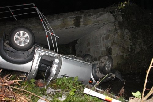 Zonguldak'ta Dereye Uçan Araçtaki 2 Kişi Yaralandı