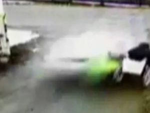 Rusya’da inanılmaz kaza kamerada!